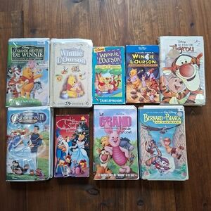 Disney Lot De 9 VHS Pour Enfants/famille En Francais